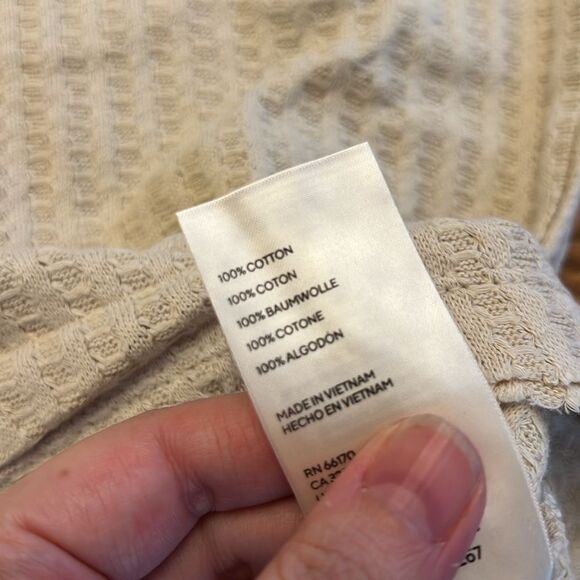 Free People Juicy Long Sleeve Thermal cowl neck in Stone Cold NWT - Picture 6 of 7